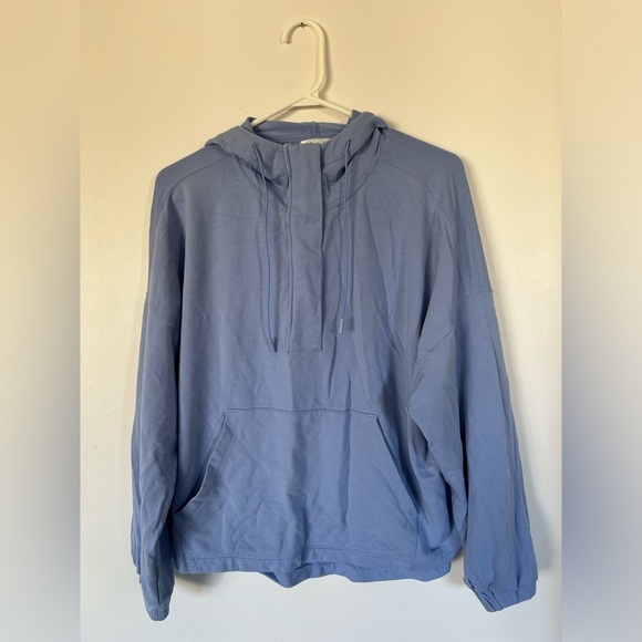 KNIX Good to Go Fleece Oversized Hoodie Blue Small - Picture 3 of 9